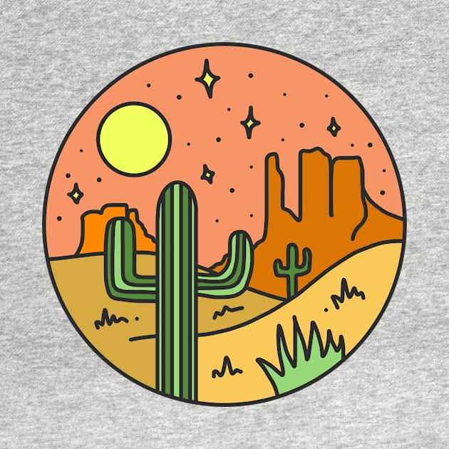 Cactus Desert Landscape by greatwave